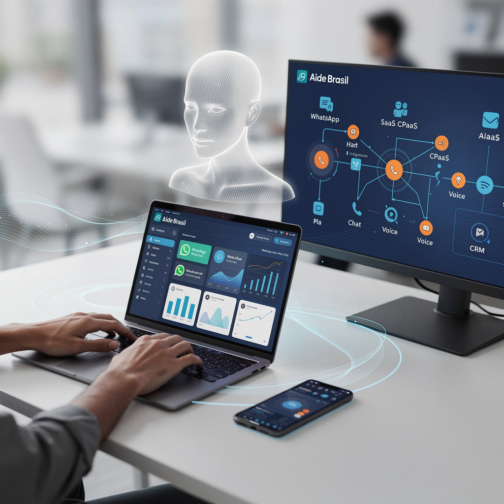 Aide Brasil - agência de automação com inteligência artificial em Goiânia oferecendo agentes multimodais e omnichannel em português nativo